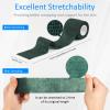 12Pcs 2inch x 5 Yards Self Adhesive Bandage Wrap Elastic Bandage Wrap Self Adherent Cohesive Wrap Bandages for Wrist Ankle Vet Tape for Dog Athletic Swelling Sprain Tape Grip Cover (Army Green) view 2