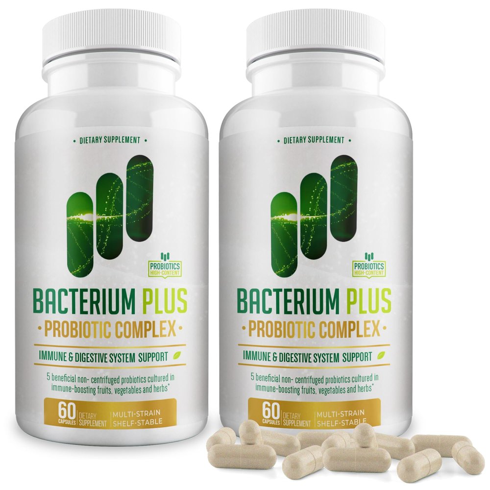 BACTICURE Bacterium Plus, Natural Product, Immune System Support, Patented Formula, Original Product - 120 Count - Pack of 2