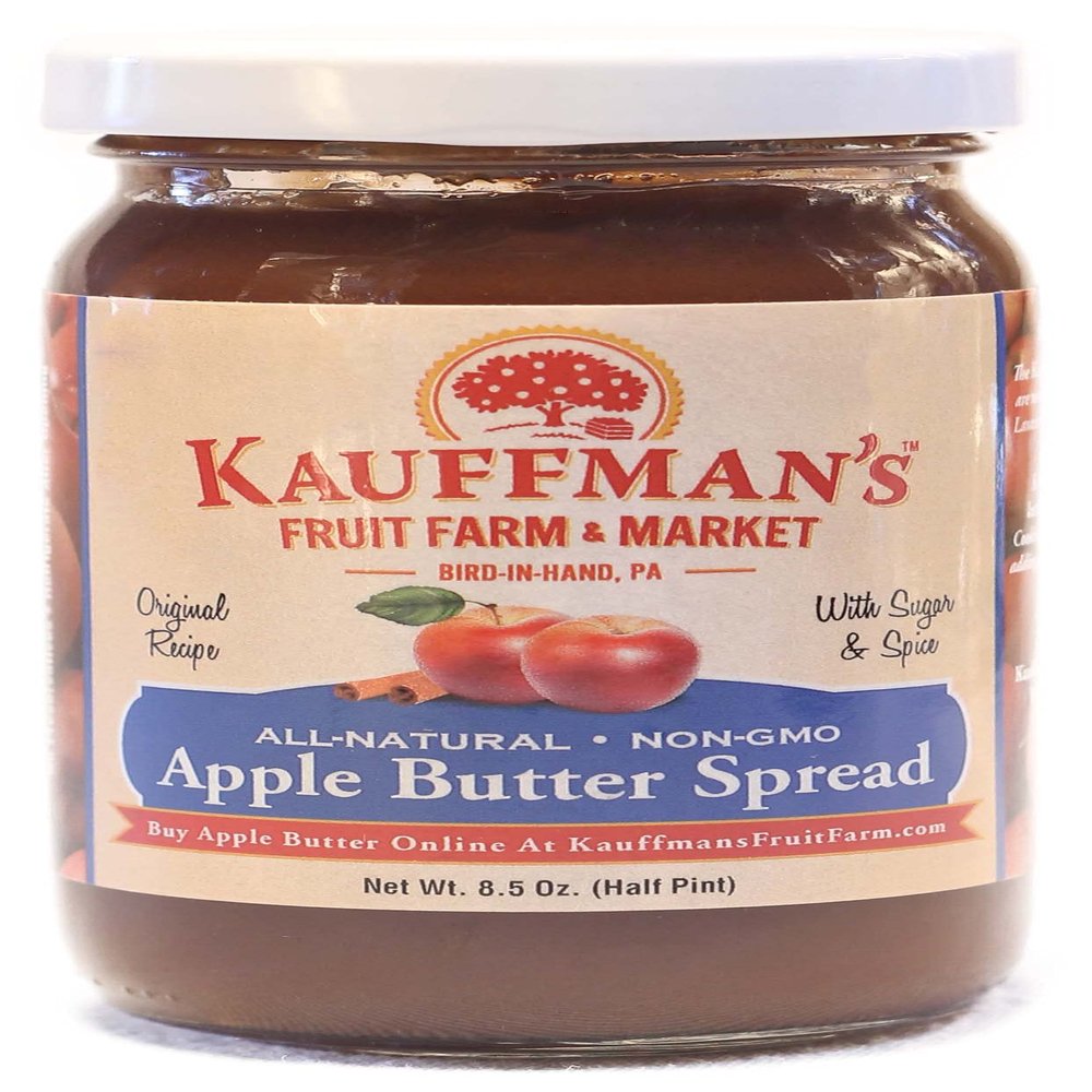 Kauffman Orchards Homemade Apple Butter Spread, Original, 8.5 Oz. (Case of 12)