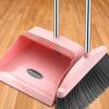 Broom and Dustpan Set for Home - Dust Pans with Long Handle - Outdoor Indoor for Home Kitchen Room Office,Must Haves for Home, Broom and Dust Pan Set with Long Handle,Pink view 3