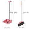 Broom and Dustpan Set for Home - Dust Pans with Long Handle - Outdoor Indoor for Home Kitchen Room Office,Must Haves for Home, Broom and Dust Pan Set with Long Handle,Pink view 4