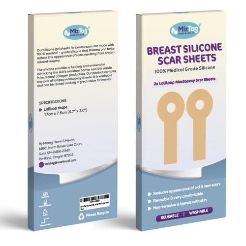 Breast Surgery Recovery Supplies - Silicone Sheets for Healing - Augmentation Essentials - Comfortable Under Post-Op Bra