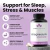 Luma Nutrition Magnesium Glycinate 1000mg - Support Stress, Sleep, Nerve & Muscle Health - 500mg Pure Magnesium Supplement Capsules - Chelated for High Absorption - 60 Veggie Capsules view 2