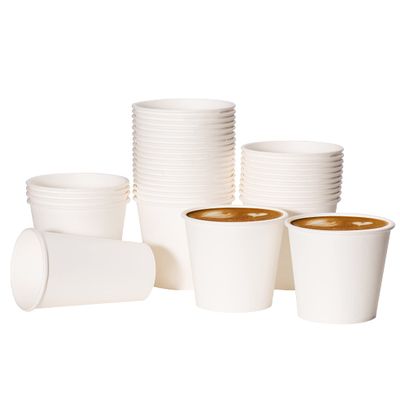 RACETOP 1000 pack 8 oz Paper Coffee Cups Disposable, Hot Coffee Cups 8oz, Office Coffee Cup (8 oz 1000 pack) (white, 1000)