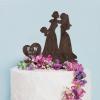Rustic Wood Lesbian Wedding Cake Topper Durable Rural Chic Cake Insert Mrs And Mrs Wooden Cake Decoration for Lesbian Wedding Party Decor Wedding Gift for Lesbian Couple view 3