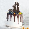 Rustic Wood Lesbian Wedding Cake Topper Durable Rural Chic Cake Insert Mrs And Mrs Wooden Cake Decoration for Lesbian Wedding Party Decor Wedding Gift for Lesbian Couple view 4