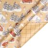 RUSPEPA Christmas Wrapping Paper, Kraft Paper - Snowflake, Snowman, Red Truck and Christmas Tree - 4 Rolls - 30 inches x 10 feet per Roll view 3