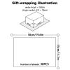 KINBOM 30pcs 35 x 50cm/ 13.8 x 19.7 inch Butterfly Tissue Paper, Rose Gold Wrapping Paper Sheets Metallic Packing for DIY Crafts Baby Showers Birthday Wedding Gift Bags view 2
