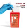 Verifine Sharps Container for Needles, Needle Disposal Containers 1 Quart Size (Pack of 3), Portable Biohazard Containers Travel Size for Home Use view 2