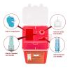 Verifine Sharps Container for Needles, Needle Disposal Containers 1 Quart Size (Pack of 3), Portable Biohazard Containers Travel Size for Home Use view 3