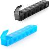2 Pack Extra Large Pill Organizer, Sukuos Weekly Pill Box, Pill Case, Medicine Organizer for Vitamins, Fish Oils or Supplements view 1