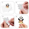 18pcs Black White Glitter Dessert Cupcake Topper Animal Panda Theme Baby Shower Boy Girl Happy Birthday Party Theme Decor Supplies view 4
