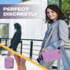 HOMEAL Smell Proof Bag, Purple, 10 x 7 x 4.5 inches, 3 Compartments, Zipper Closure, Web Handle, Unisex, Polyester, Stash Box view 4