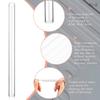 8Pcs Reusable Glass Boba Straws, 14mm Extra Wide Clear Smoothie Straws for Bubble Tea, Eco-friendly Drinking Straws with cleaner brush, Box Pack view 2
