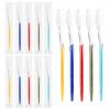 Homvle 200 Packs Disposable Toothbrushes Individually Wrapped, Medium Soft Bristle Travel Toothbrushes Bulk for Adults/Kids Hotel Toiletries, 5 Colors. view 1