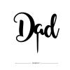 ENEDNATE Father's Day Cake Topper Dad Men Dad Father Grandpa Husband Birthday Party Cake Decoration view 3