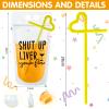 Patelai 24 Sets Drink Pouches with Straws Drink Pouches for Adults Alcohol Reusable Smoothie Juice Bags Reclosable Alcohol Bags for Adults Summer Beach Party Supplies (Bright Colors,6 Styles) view 2