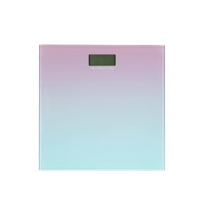 Bath Bliss Digital Glass Scale | Bathroom and Home Body Weight Scale | Maximum Weight Measurement 330 lbs./150 kg. | Durable Tempered Glass Scale | Ombre