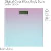 Bath Bliss Digital Glass Scale | Bathroom and Home Body Weight Scale | Maximum Weight Measurement 330 lbs./150 kg. | Durable Tempered Glass Scale | Ombre view 2