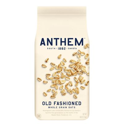 Anthem Old Fashioned Oats - Oats for a Quick, Healthy Meal- A Warm, Wholesome Breakfast Your Family Will Love Every Morning - Whole Grain Oat for Lasting Energy & Better Digestion - 18oz