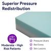 Bariatric Foam Hospital Bed Mattress for Pressure Redistribution - Two-Layered High Density Foam - Raised Support Rails - Moderate to High Bed Sore Treatment Medical Mattress - 48" x 84" x 6" x 9" view 2