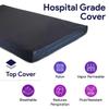 Bariatric Foam Hospital Bed Mattress for Pressure Redistribution - Two-Layered High Density Foam - Raised Support Rails - Moderate to High Bed Sore Treatment Medical Mattress - 48" x 84" x 6" x 9" view 4