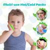 LotFancy Kids Ice Packs for Boo Boos, 3 Pack, Reusable Hot Cold Packs with Cute Plush Sleeves, Small Round Gel Pads for Injuries, Headache, Fever, Wisdom Teeth, Pain Relief, 4.75 view 3