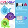 LotFancy Kids Ice Packs for Boo Boos, 3 Pack, Reusable Hot Cold Packs with Cute Plush Sleeves, Small Round Gel Pads for Injuries, Headache, Fever, Wisdom Teeth, Pain Relief, 4.75 view 4