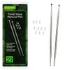 Airgoesin 2pcs Longer 7" Tonsil Stone Remover Pick Tonsillolith Premium Tool Stainless Steel Oral Cleaner to Get Rid of Bad Breath with 10 Silicone Caps view 1