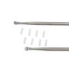 Airgoesin 2pcs Longer 7" Tonsil Stone Remover Pick Tonsillolith Premium Tool Stainless Steel Oral Cleaner to Get Rid of Bad Breath with 10 Silicone Caps view 4