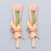 100 Pcs Clear Gold Edge Rose Packaging Bag Single Rose Packaging Bag, Waterproof Floral Wrapping Paper (Khaki) view 1