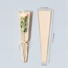 100 Pcs Clear Gold Edge Rose Packaging Bag Single Rose Packaging Bag, Waterproof Floral Wrapping Paper (Khaki) view 2