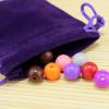 AKOAK 50 Pcs 7 x 9cm Velvet Drawstring Bag, Small Jewelry Gift Display Packaging Bag, Candy Gift Bag, Party Holiday Christmas/Wedding Gift Bag (Purple) view 3