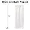 [400 Pcs] Clear Individually Wrapped Disposable Plastic Straws(7.5" longX0.23" diameter) view 2
