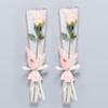 100 Pcs Clear Gold Edge Rose Packaging Bag Single Rose Packaging Bag, Waterproof Floral Wrapping Paper (White) view 1