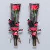 100 Pcs Clear Gold Edge Rose Packaging Bag Single Rose Packaging Bag, Waterproof Floral Wrapping Paper (black) view 1