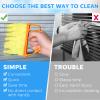 4 Pieces Window Venetian Blind Cleaner Dusting Tool, 2 Mini Blind Duster Brush 7 Finger Dusting Cleaner Tool 2 Pairs Microfiber Gloves for Shutter Air Conditioner Clean(Yellow, Teal, Pink) view 3