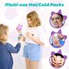 LotFancy Kids Ice Packs for Boo Boos, 3 Pack, Reusable Hot Cold Packs with Cute Plush Sleeves, Small Round Gel Pads for Injuries, Headache, Fever, Wisdom Teeth, Pain Relief, 4.75 view 3