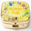 AmyZone Metal Pill Organizer Travel Friendly Portable Compact Pill Box Cute Pill Case to Hold Vitamins/Tylenol/Fish Oil/Supplements/Meds/Tablet for Purse/Pocket(Mommy Fuel) view 1