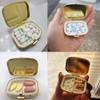 AmyZone Metal Pill Organizer Travel Friendly Portable Compact Pill Box Cute Pill Case to Hold Vitamins/Tylenol/Fish Oil/Supplements/Meds/Tablet for Purse/Pocket(Mommy Fuel) view 2