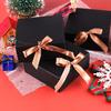 AIEX 12 Pcs Gift Boxes with Lids, 4.5" x4.5"x2" Present Boxes Square Gift Box with Champagne Wrap Ribbons, Gift Wrap Boxes for Birthday Wedding Party Christmas Chocolate Candy (Black) view 3
