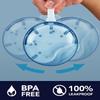 Denture Case, Definitely No-Leak Denture Bath Box for Traveling Perfectly, Denture Cup with Strainer & Magnetic Mirror,Completely Clean Care for Retainer, Mouth Guard, & Denture (BLUE) view 3