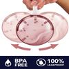 Denture Case, Definitely No-Leak Denture Bath Box for Traveling Perfectly, Denture Cup with Strainer & Magnetic Mirror,Completely Clean Care for Retainer, Mouth Guard, & Denture(PINK) view 3