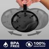 Denture Case, Definitely No-Leak Denture Bath Box for Traveling Perfectly, Denture Cup with Strainer & Magnetic Mirror,Completely Clean Care for Retainer, Mouth Guard, & Denture (BLACK) view 3