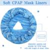 Tudomro 6 Pack Cpap Mask Liners for Full Face Cover, Soft Reusable Cushion Mask Covers Absorb Facial Oils and Moisture(Blue) view 2