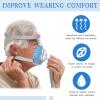 Tudomro 6 Pack Cpap Mask Liners for Full Face Cover, Soft Reusable Cushion Mask Covers Absorb Facial Oils and Moisture(Blue) view 3