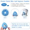 Tudomro 6 Pack Cpap Mask Liners for Full Face Cover, Soft Reusable Cushion Mask Covers Absorb Facial Oils and Moisture(Blue) view 4