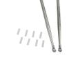 Airgoesin 2pcs Long Tonsil Stone Remover Tool + Earwax Curette Ear Picks Remover Tool Stainless Steel view 3