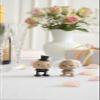 Hoptimist Wedding Groom Raw Oak, Wood, Home Decor Ornament - Scandinavian Design, Wood W/Metal Spring, Small - Creates cheerful movement view 4