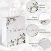 Chinco 48 Pcs Welcome Gift Bags for Wedding Guests Bulk White Welcome Paper Gift Bags Stuffers with Handles for Birthday Party Favors Supplies Retail Craft Packaging, 11 x 9 x 4.7inches view 2